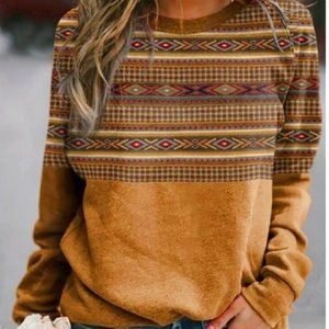 Casual Graphic Printed Long Sleeve Sweatshirt